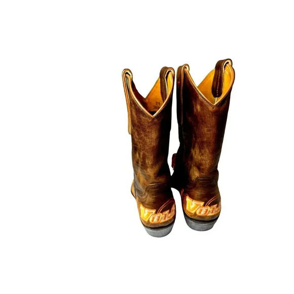 Gameday university of Tennessee vols brown distressed cowgirls boots for women - Picture 4 of 12